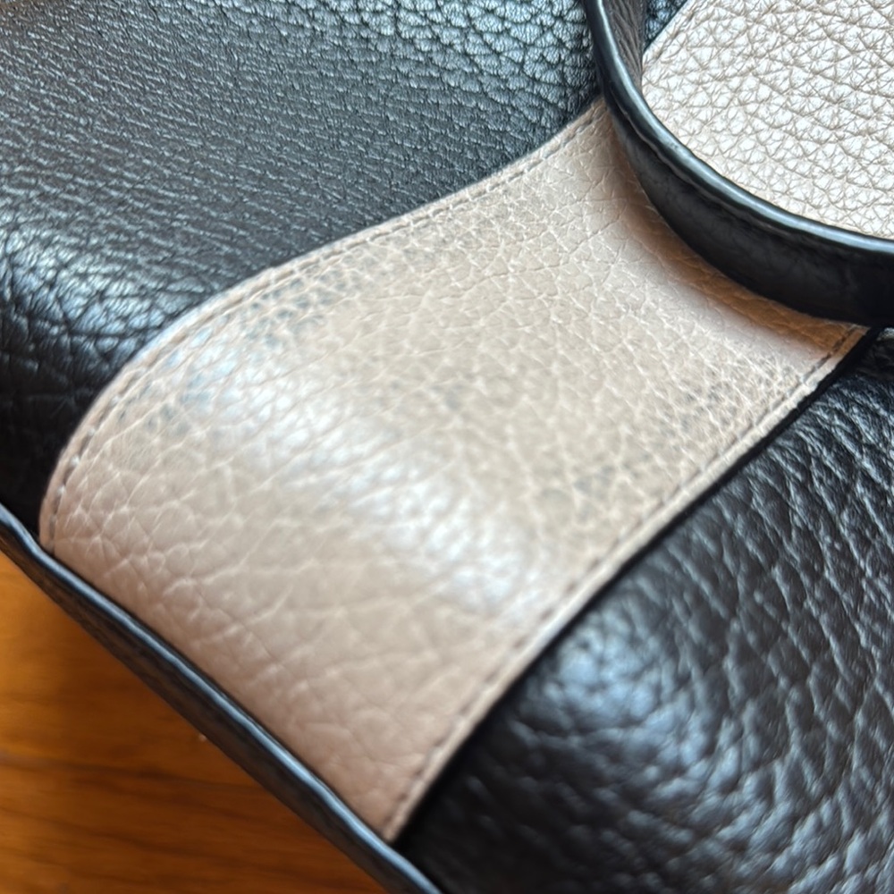Kate Spade Black and Cream Leather Handbag - Picture 5 of 12